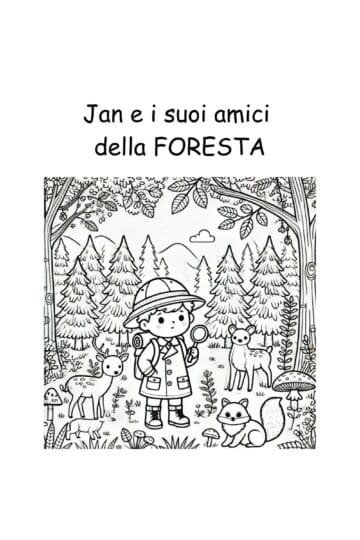 Jan e i suoi amici della foresta - Libro da colorare
