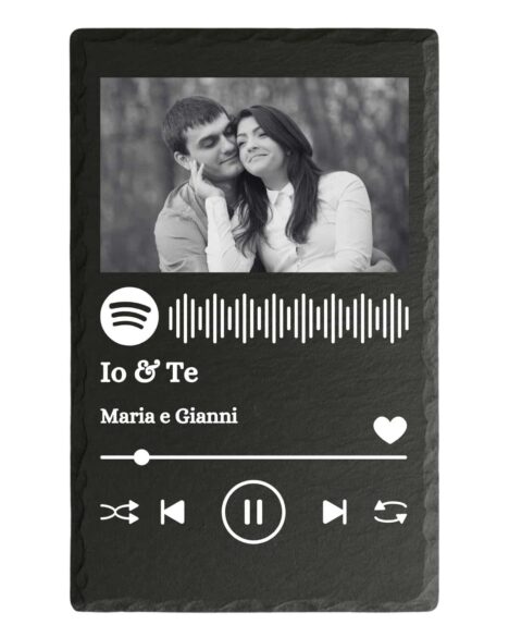 Tagliere ardesia personalizzato Canzone