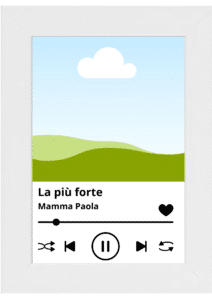 Cornice bianca Personalizzata con foto