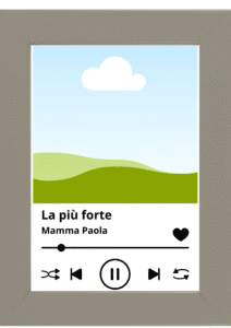 Cornice grigia Personalizzata con foto
