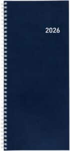 BIELLA Agenda Twist Wire-O 2026 803336050026U 1S/2P blu ML 13.5x31.5cm