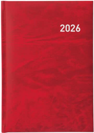 BIELLA Agenda Executive 2026 806510450026U 1G/1P rosso ML 14.5x20.5cm