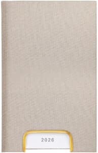 BIELLA Agenda Disponent 2026 807401100026U 1G/1P beige ML 10.1x16cm