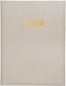 BIELLA Agenda Oraio 2026 809301100026U 1S/2P beige ML 17.8x23.5cm
