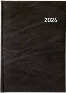 BIELLA Agenda Registra plus 2026 809310020026U 1G/1P nero ML 14.5x20.5cm