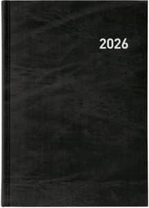 BIELLA Agenda Registra 2026 809501020026U 1G/2S nero ML 14.5x20.5cm