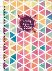 BIELLA Family Organizer Wire-O 2026 809535000026U 1S/2P colorato ML 14.5x20.5cm