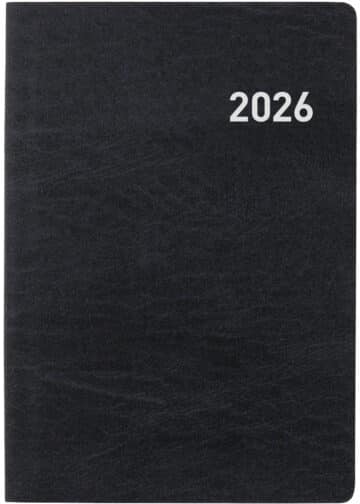 BIELLA Agenda Mittelformat 2026 822301020026U 1S/2P nero ML 7.6x11cm