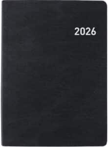 BIELLA Agenda Rex 2026 825301020026U 1S/2P nero ML 10.1x14.2cm