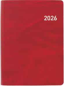 BIELLA Agenda Rex 2026 825301450026U 1S/2P rosso ML 10.1x14.2cm