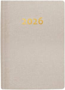 BIELLA Agenda Memento 2026 825401100026U 1S/2P beige ML 10.1x14.2cm
