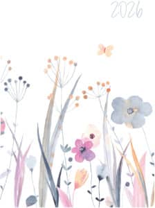 BIELLA Agenda Memento Trend 2026 825413790026U 1S/2P Wildflower 10.1x14.2cm