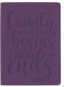 BIELLA Agenda Memento 2026 825715420026U 1S/2P violet ML 10.1x14.2cm
