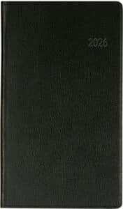 BIELLA Agenda Budget 2026 830360020026U 1S/2P nero ML 8.7x15.3cm