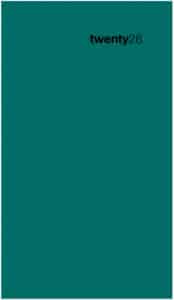 BIELLA Agenda Colorful 2026 830760090026U 1S/2P petrol ML 8.7x15.3cm