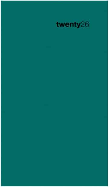 BIELLA Agenda Colorful 2026 830760090026U 1S/2P petrol ML 8.7x15.3cm