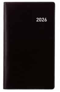 BIELLA Agenda Paris 2026 851512020026U 1M/2P nero ML 7.5x12.6cm
