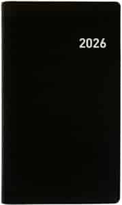 BIELLA Agenda Bruxelles Wire-O 2026 858773020026U 1S/2P nero ML 8.5x15.3cm