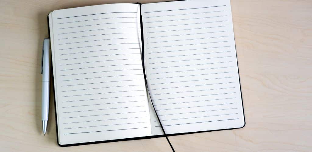 Quaderno a righe