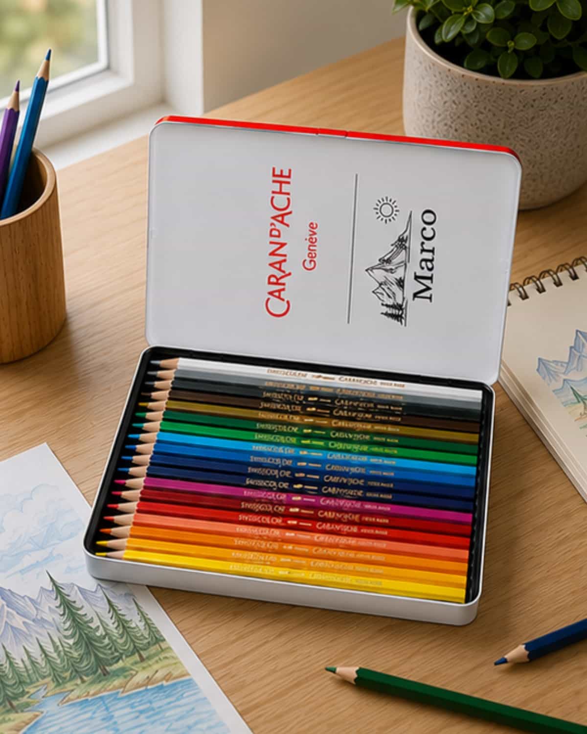 CARAN D’ACHE Swisscolor – Set 18 Matite Colorate Personalizzate