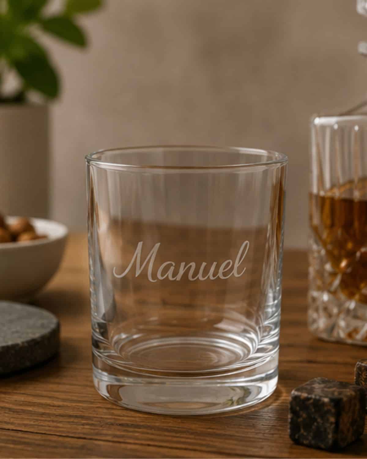 Bicchiere in vetro per Whisky personalizzato con incisione laser