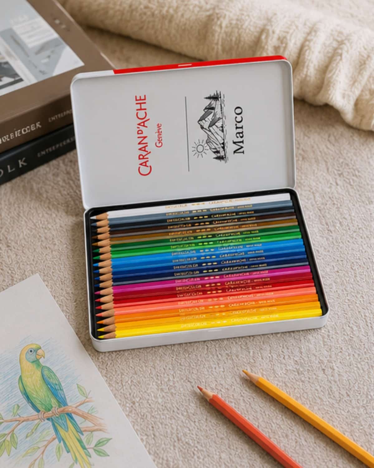 CARAN D’ACHE Swisscolor – Set 12 Matite Colorate Personalizzate