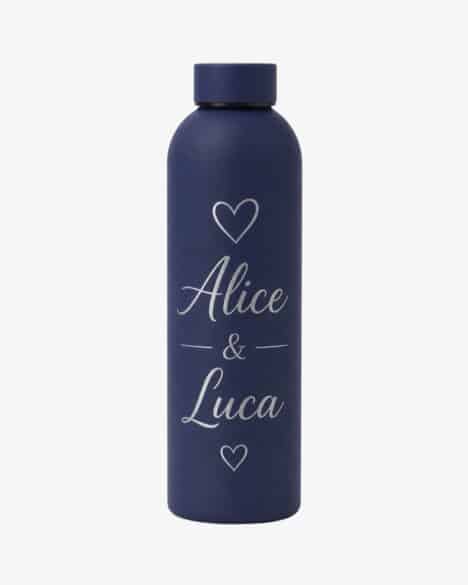 Thermos personalizzata blu scuro