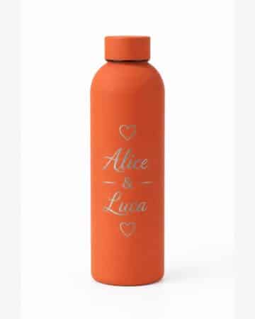Thermos personalizzata arancione
