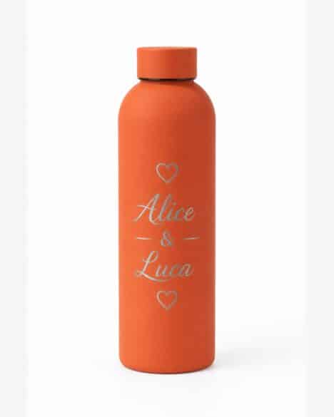 Thermos personalizzata arancione