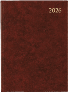 AURORA Agenda Personalizzata Florence Business 1S-2P bordeaux 17.5x22.5cm