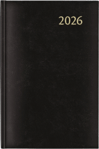 AURORA Agenda Personalizzata Florence Daily 1G-1P nero 14x21cm