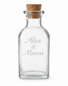 Bottiglia in vetro personalizzata