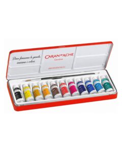 CARAN DโACHE Tempera 12 colori con scatola personalizzata