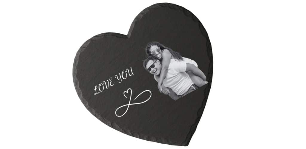 tagliere in ardesia cuore