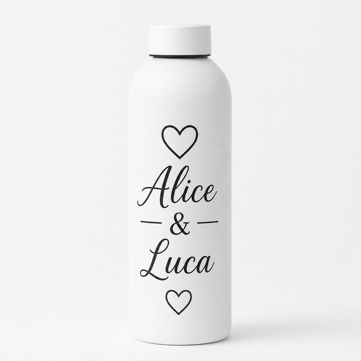 Personalisierte Thermoskanne weiß