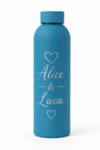 Thermos personalizzata blu