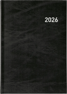 BIELLA Agenda Personalizzata Registra 1G-2P nero 14.5x20.5cm