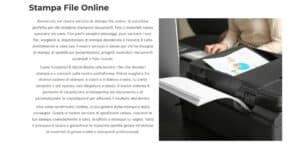 Pagina stampa file online