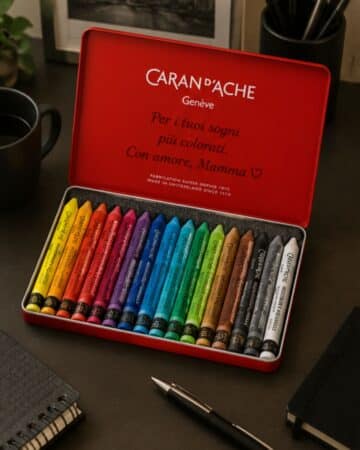Scatola pastelli Caran d'Ache personalizzata