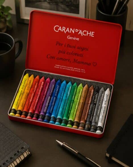 Scatola pastelli Caran d'Ache personalizzata
