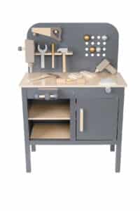 JABADABADO Banco deg. attrezzi 55x30x78cm C2555 grigio