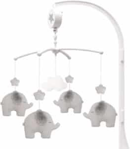 JABADABADO Music mobile elephant N0094 grey 36x30x8cm