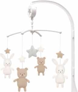 JABADABADO Music mobile teddy/bunny N0145 brown/white