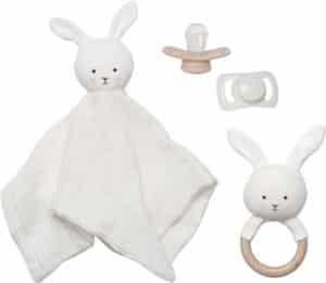 JABADABADO Regalo, tenero coniglietto S1023 bianco 4 pezzi