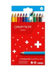 CARAN D'ACHE Matita colorate Swisscolor 498.812 Maxi 12 colori