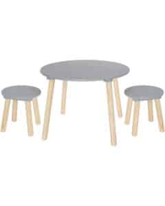 JABADABADO Table & 2 stools H13221 grey