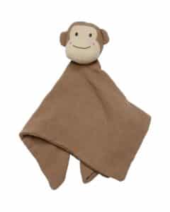 JABADABADO Coperta di peluche 39x39cm K139 marrone, scimmia