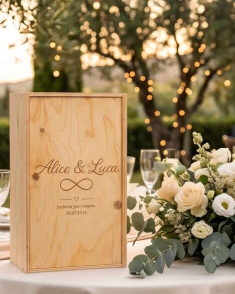Scatola per vino personalizzata