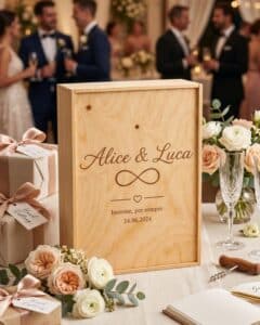 Scatola in legno per 3 bottiglie vino personalizzata