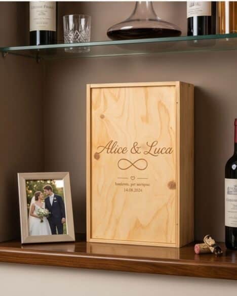 Scatola per vino personalizzata
